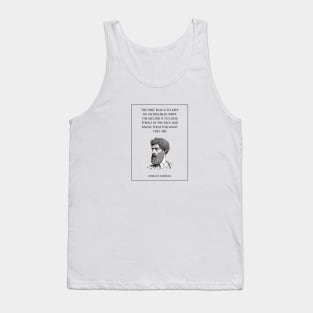 Marcus Aurelius Stoic Quote, Stoicism Philosophy Tank Top